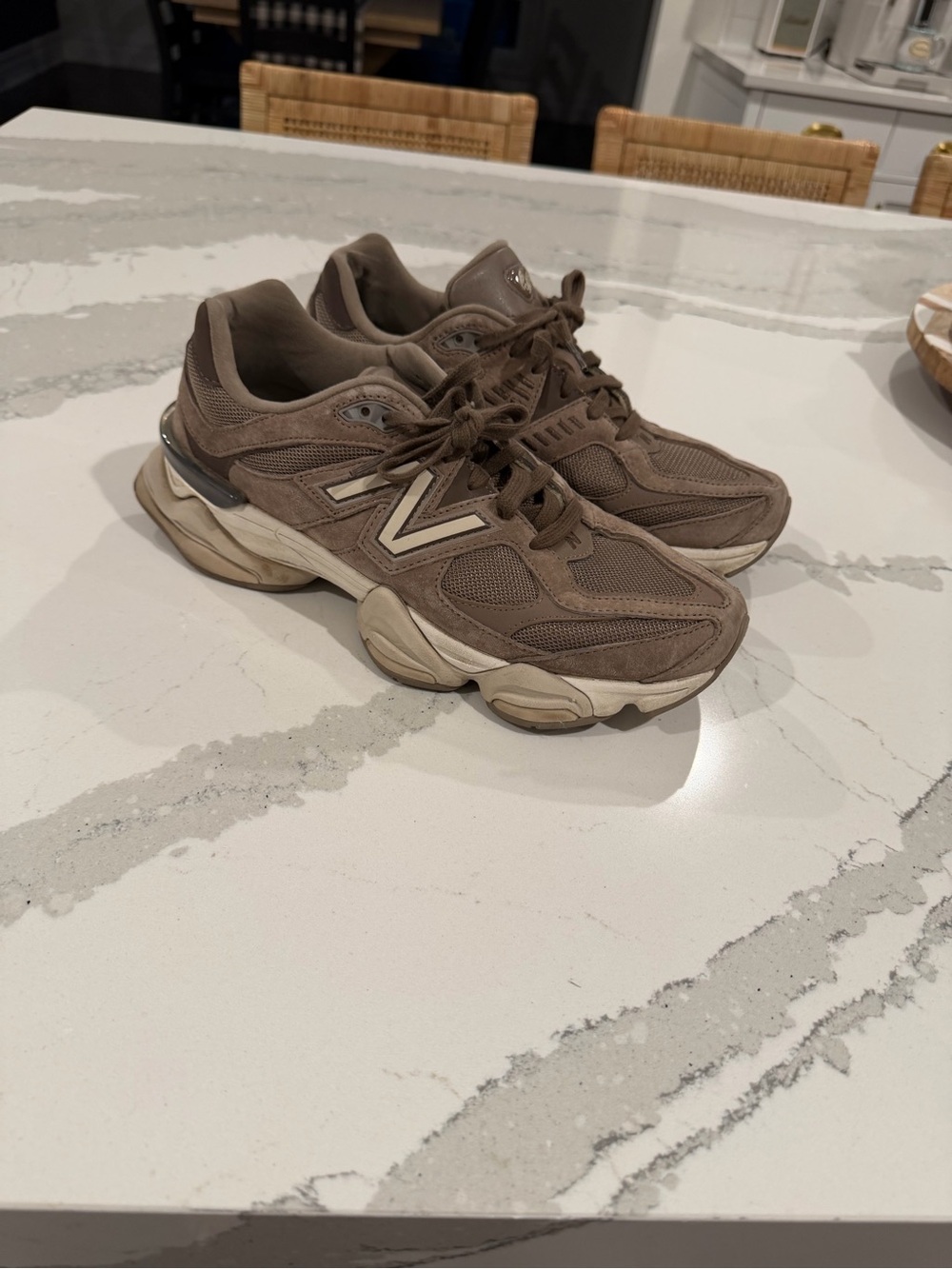 New Balance 9060 Men’s Taupe Suede Mesh Sneaker